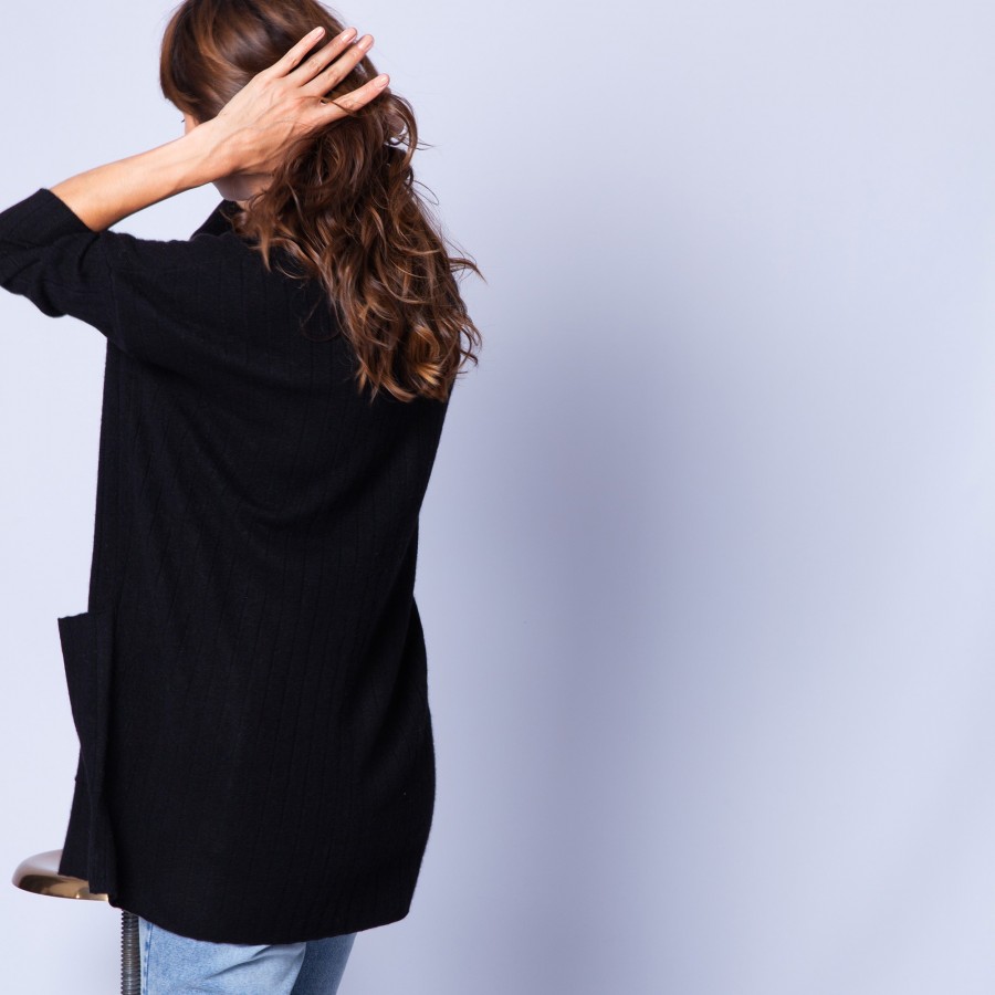 Loose-fit, cashmere jacket with buttons — Gaston