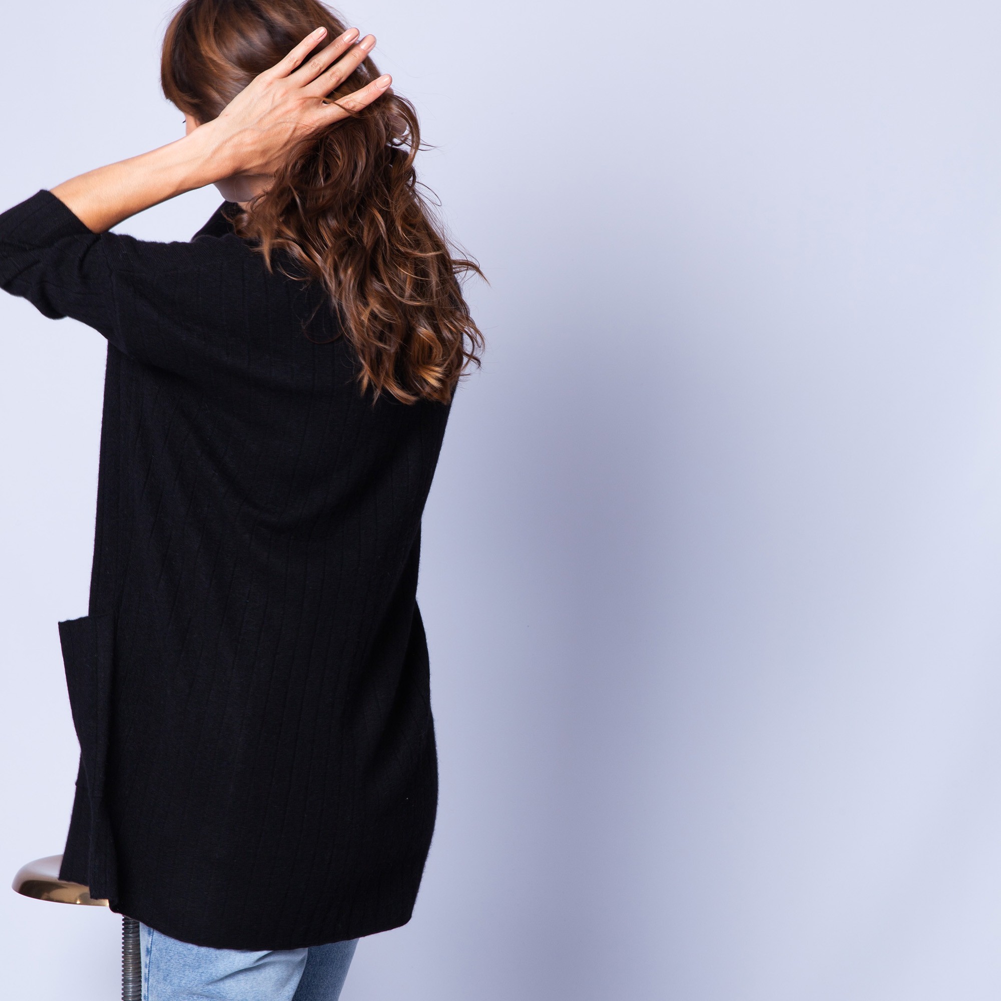Loose-fit, cashmere jacket with buttons — Gaston