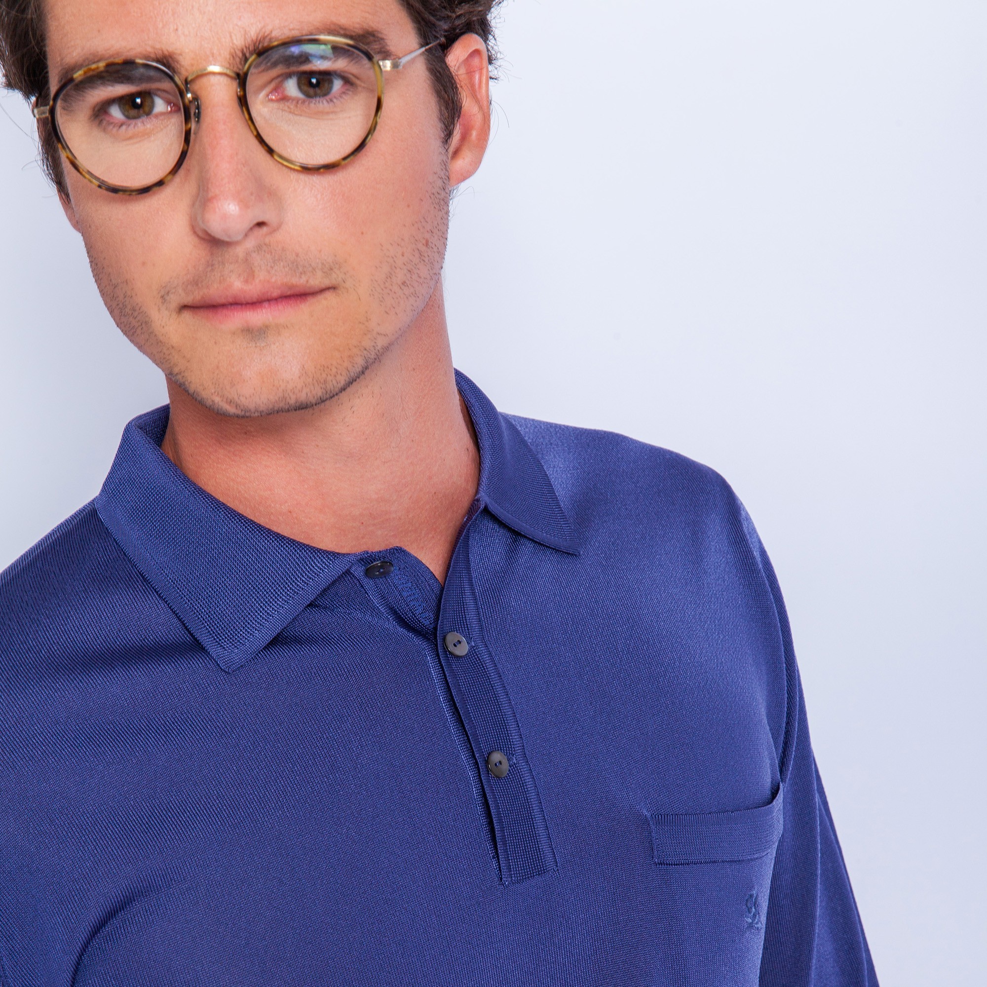 Long sleeves shirt made of fil lumière Boris