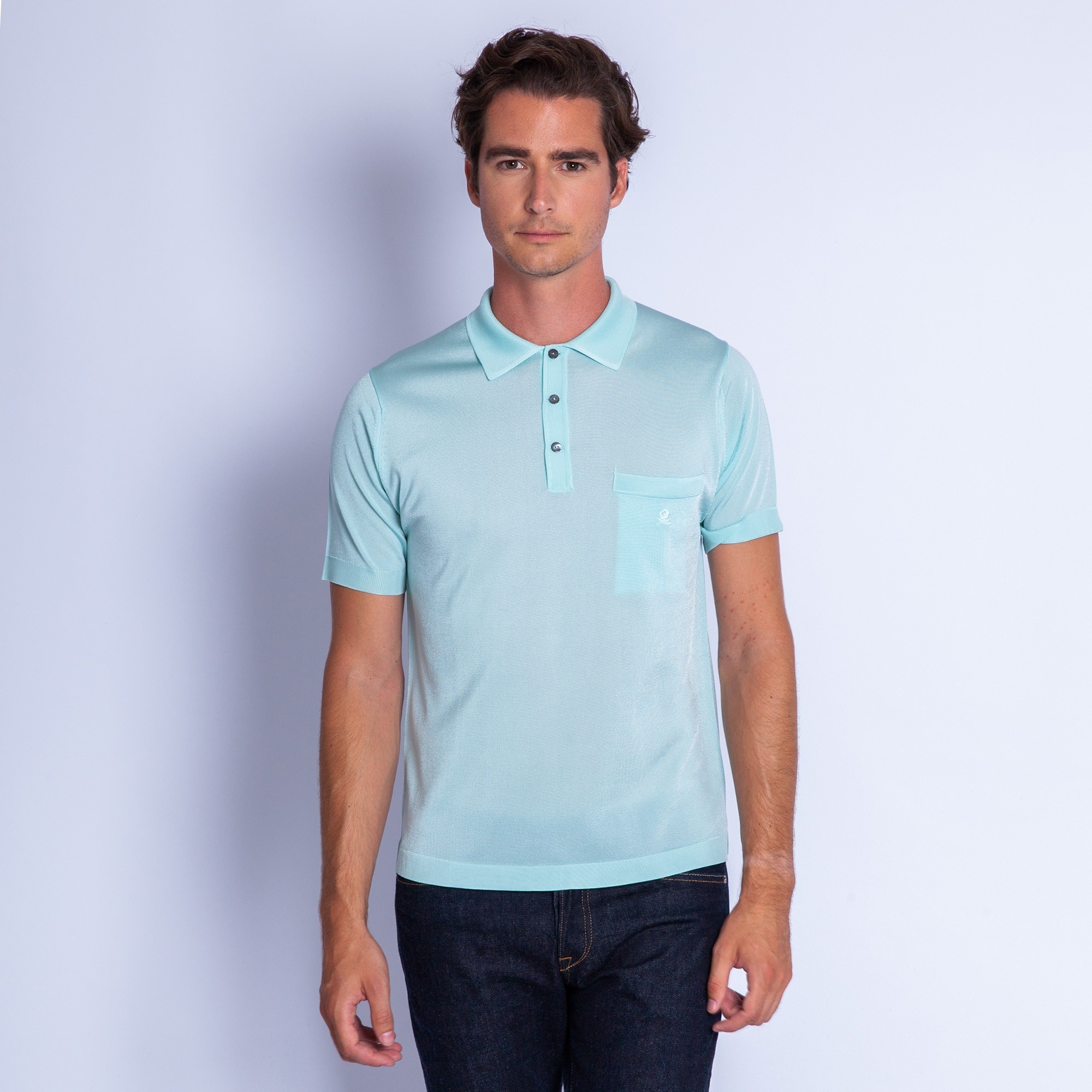Polo shirt made of Fil lumière Vadim