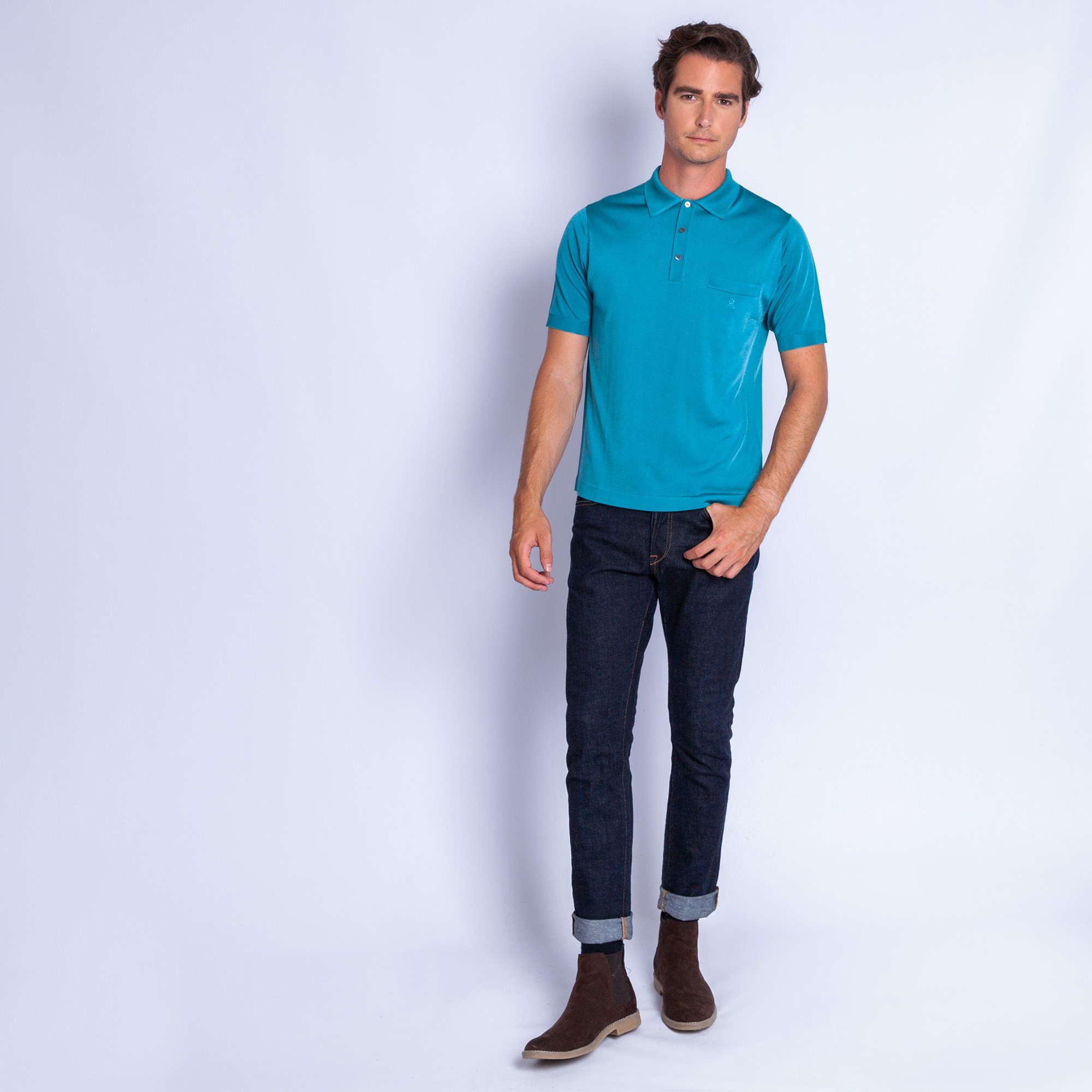 Polo shirt made of Fil lumière Vadim