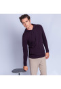 Sweat à capuche en cachemire - Harper 6364 prune - 18 violet fonce