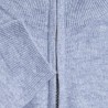 Pull col zippé en cachemire Filip 6350 glace - 11 gris clair