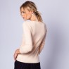 Pull col V en cachemire intemporel - Eniva 6385 nude - 85 nude