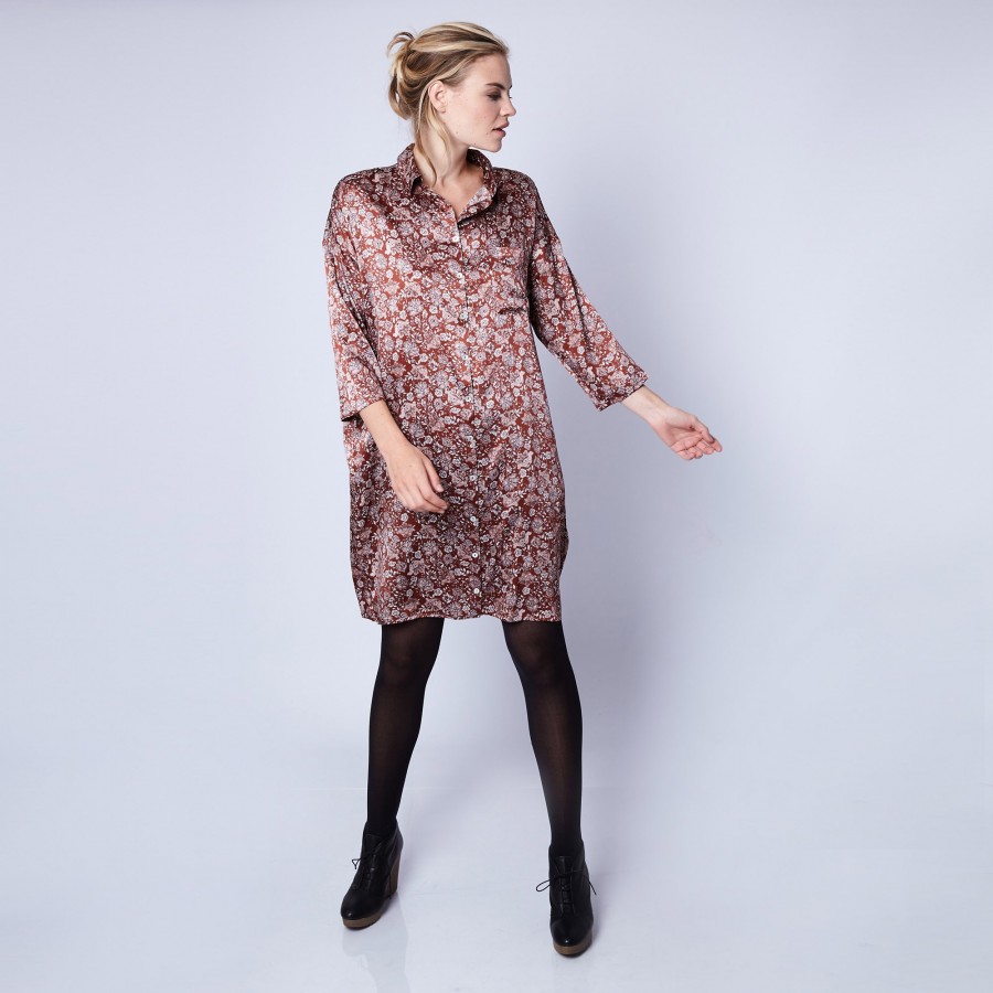 Silk shirt-dress by Maison Montagut & Maison Martin Morel - Gaspar