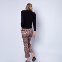 Straight-cut silk trousers by Maison Montagut & Maison Martin Morel -Ginga