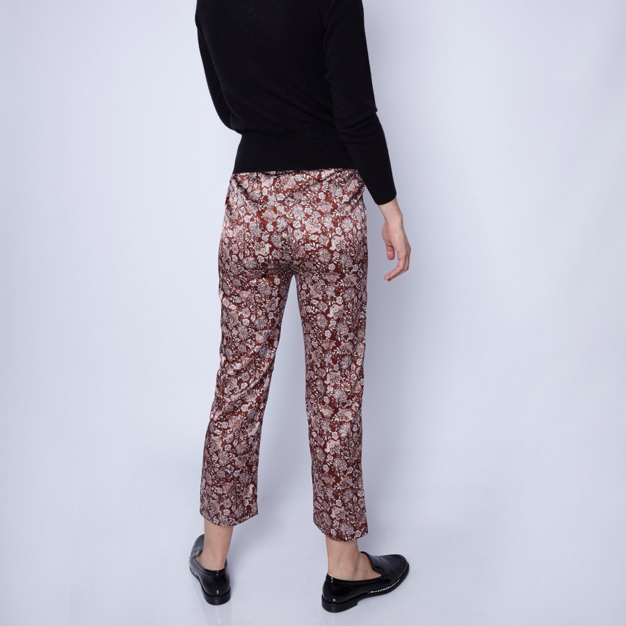 Pantalon droit en soie Maison Montagut x Maison Martin Morel - Ginga