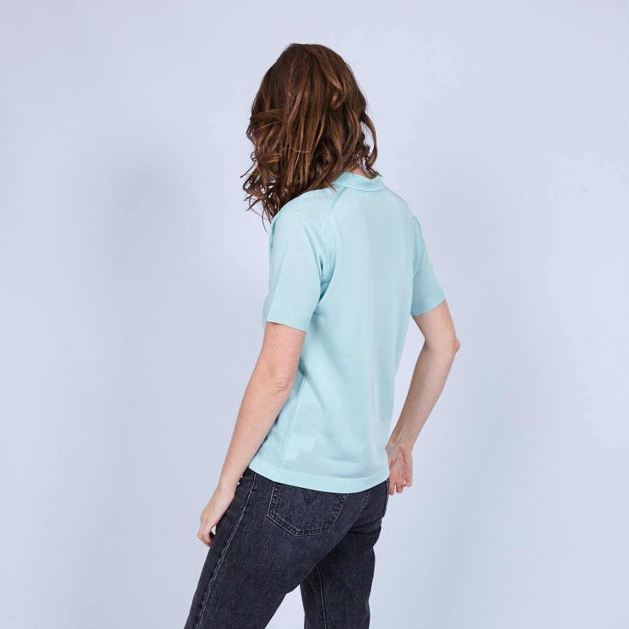 Short-sleeved polo shirt Fil Lumiere - Marjorie