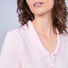Polo en Fil Lumière manches 3/4 - Mélissa 8777 Nymphe-24 Rose clair