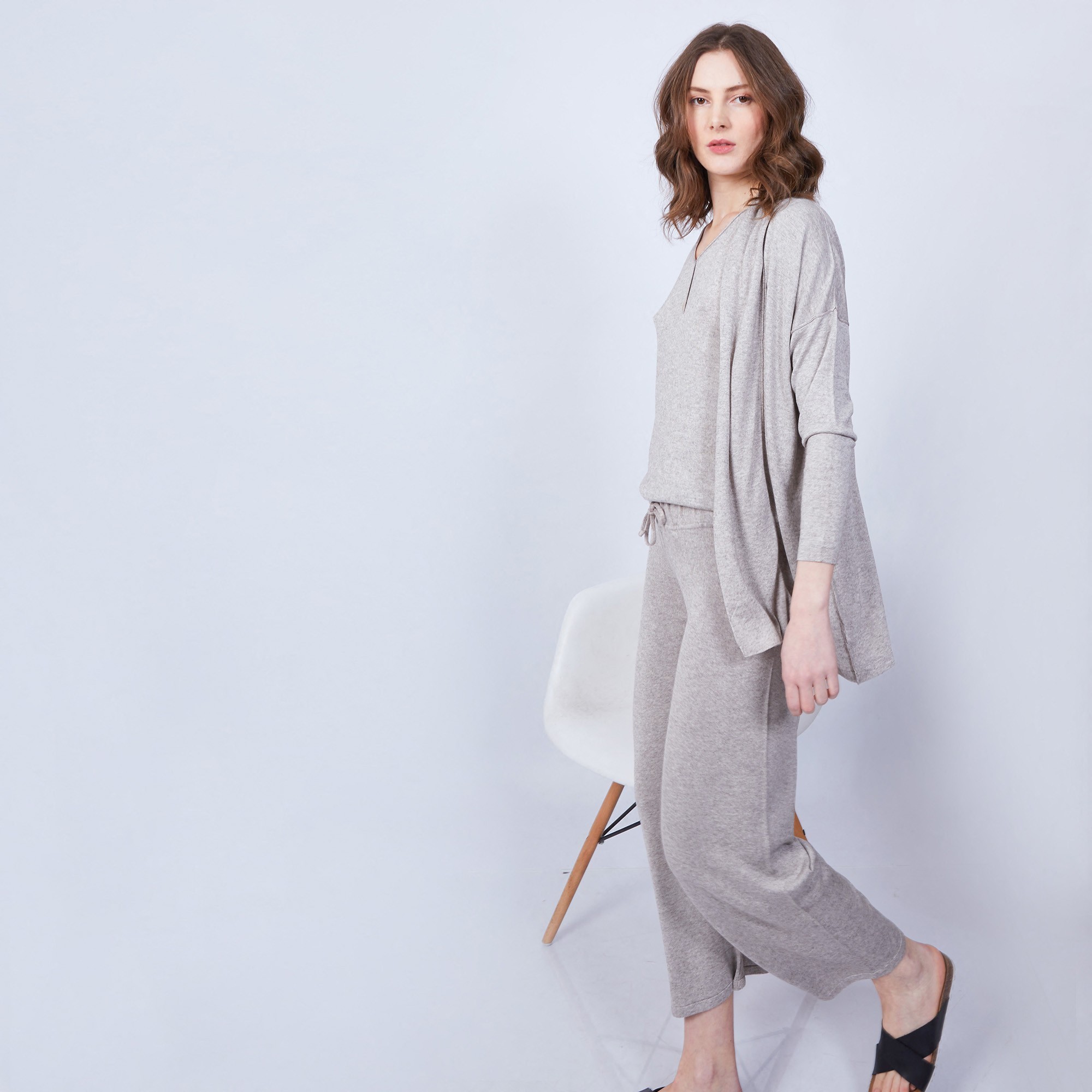Gilet col châle - Hani 6362 gazelle - 14 Beige foncé
