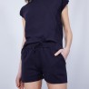 Short en coton cachemire- Harem 6440 marine - 05 Bleu marine