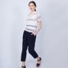 T-shirt à motif col polo - Jumelle
