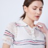 T-shirt à motif col polo - Jumelle