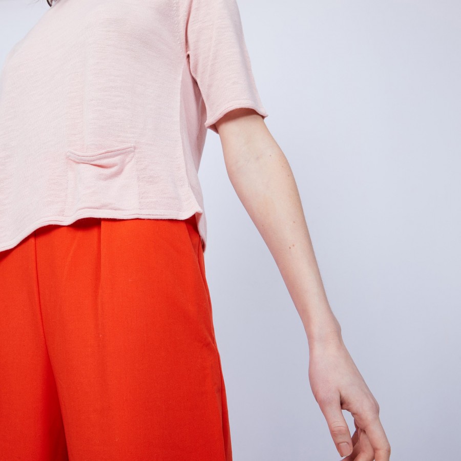 T-shirt 1 poche et pli dos - Maika