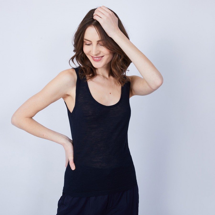 Round-neck vest - JAVA