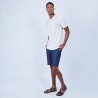 Polo à côtes 100% lin - Lido 6401 dune - 12 Beige clair