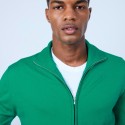 Gilet col montant zippé en laine mérinos - Liacre 6450 tropique - 22 Vert moyen