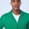Gilet col montant zippé en laine mérinos - Liacre 6450 tropique - 22 Vert moyen