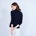 Polo neck jumper in merino wool - Elisa 