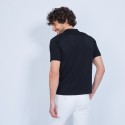 Polo manches courtes en Fil Lumière Vadim 0307 noir - 01 Noir