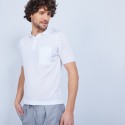Polo manches courtes en Fil Lumière Vadim 0330 blanc - 02 Blanc