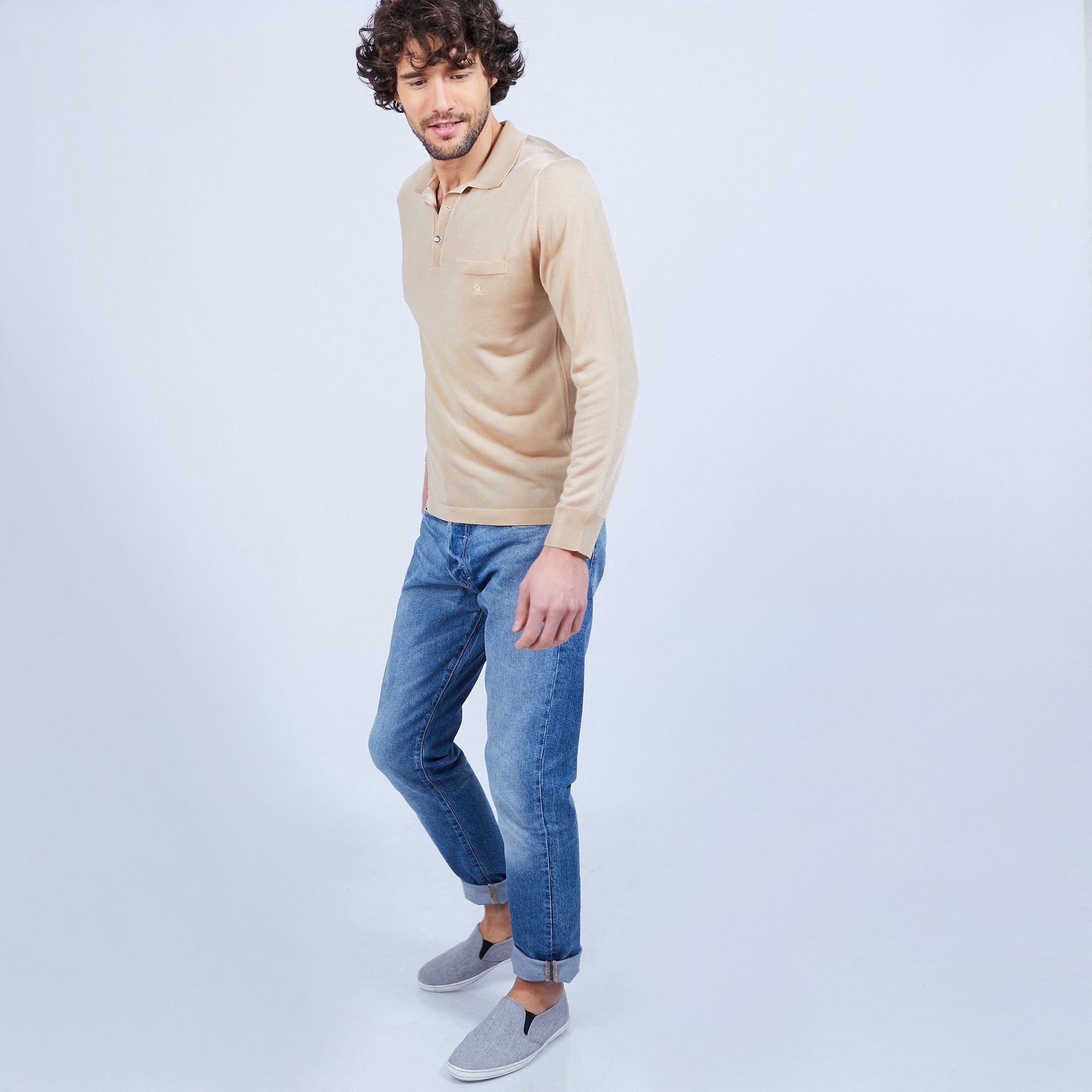 Long sleeves shirt made of fil lumière Boris