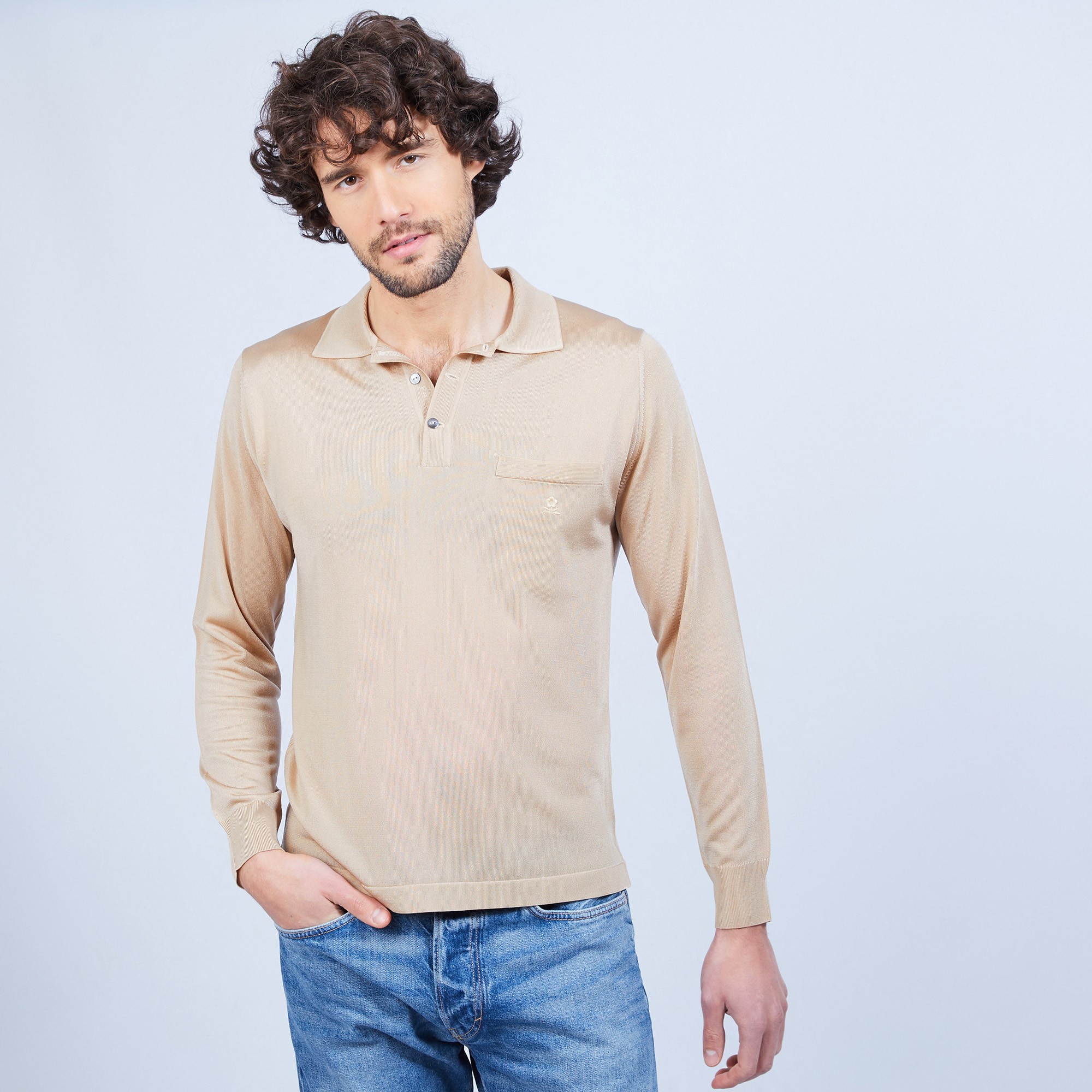 Long sleeves shirt made of fil lumière Boris