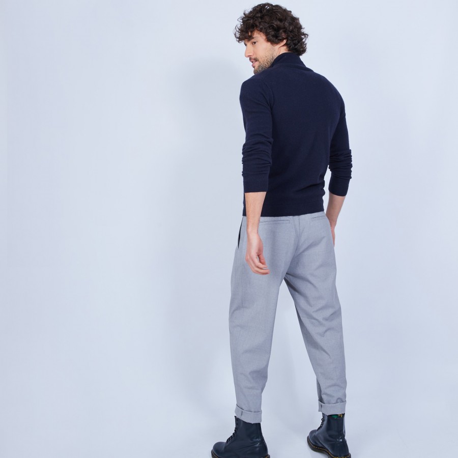 Cashmere zipper waistcoat without pockets - Marc Antoine