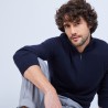Gilet zippé en cachemire 2 fils sans poches Marc-Antoine