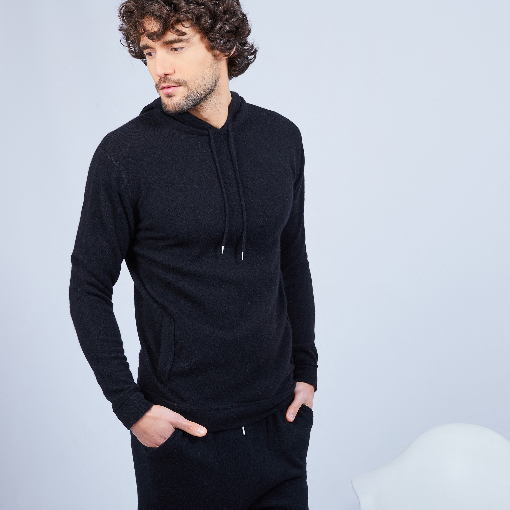 Cashmere hoodie - Harper 6340 Marine - 05 bleu marine