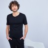 Cotton and cashmere T-shirt with Tunisian collar - Harumi