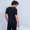 Cotton and cashmere T-shirt with Tunisian collar - Harumi