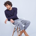 Cotton  and cashmere crew neck jumper - Hizoka