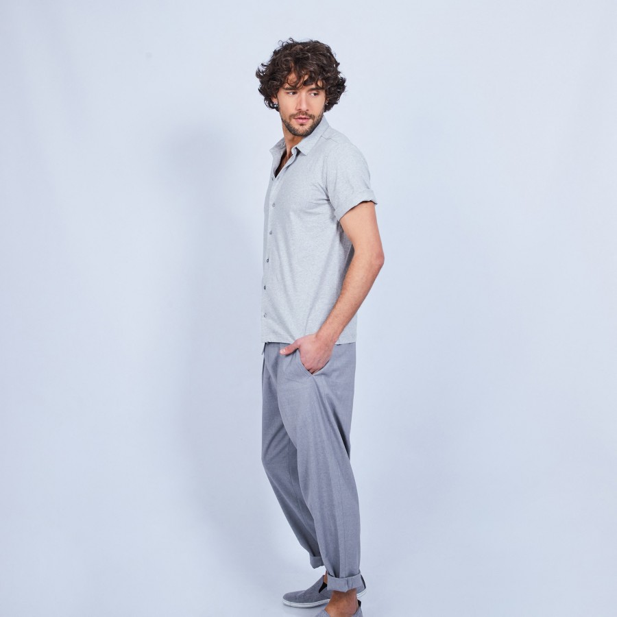 Short-sleeved cotton shirt - LAURIER