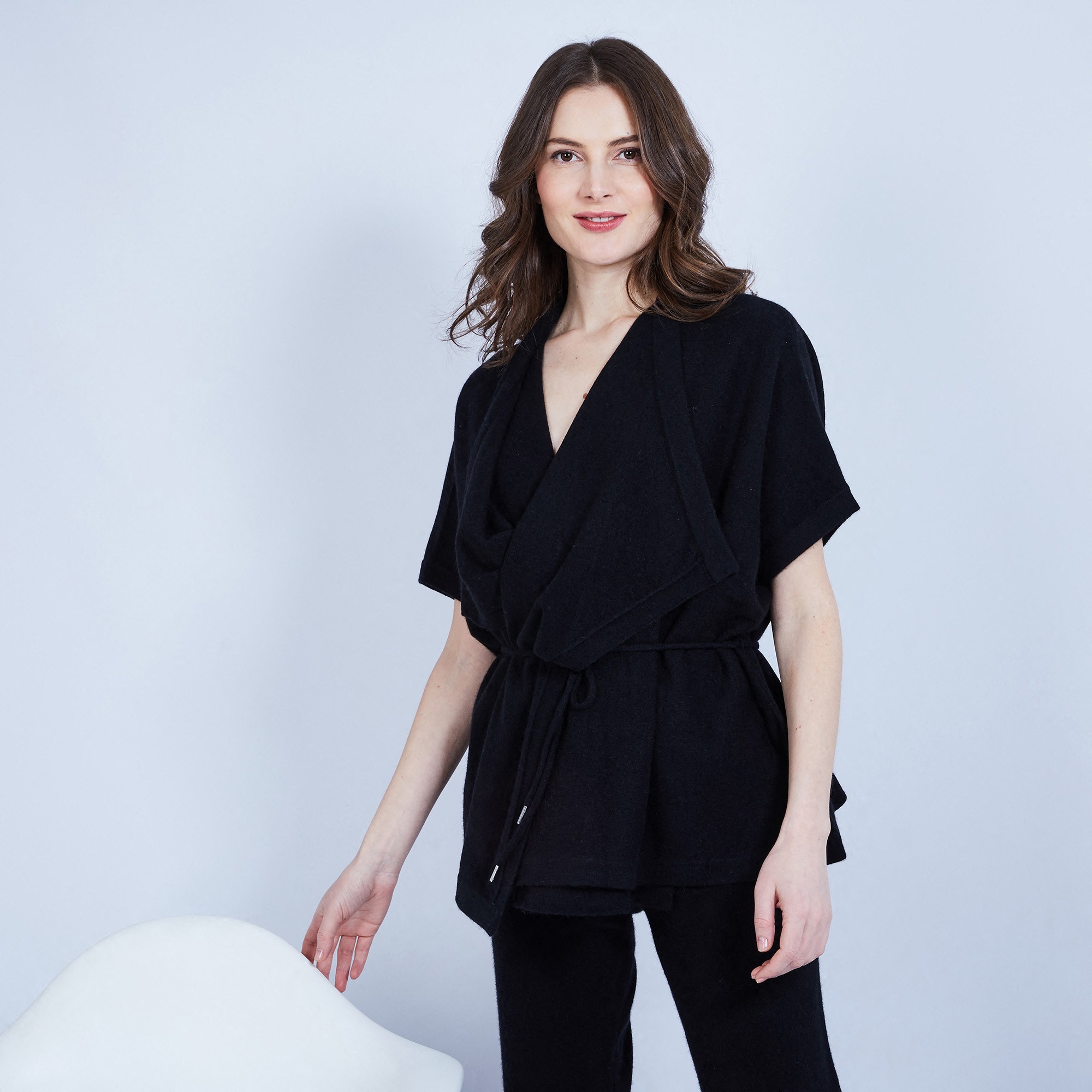 Sleeveless kimono cardigan – Harriet