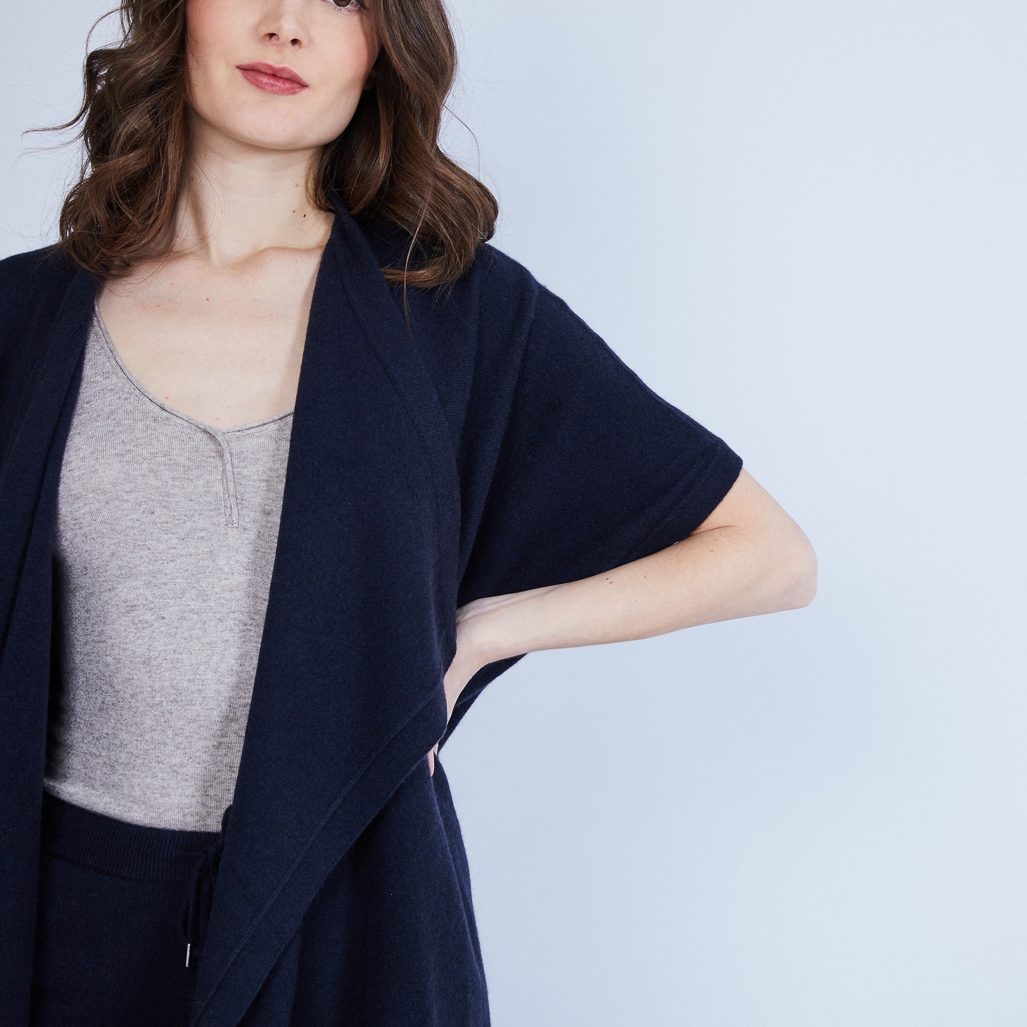 Sleeveless kimono cardigan – Harriet