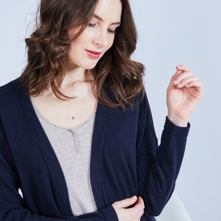 Cashmere cardigan with pockets - Hazel