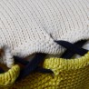 Coussin avec noeud en coton bio - Kansas