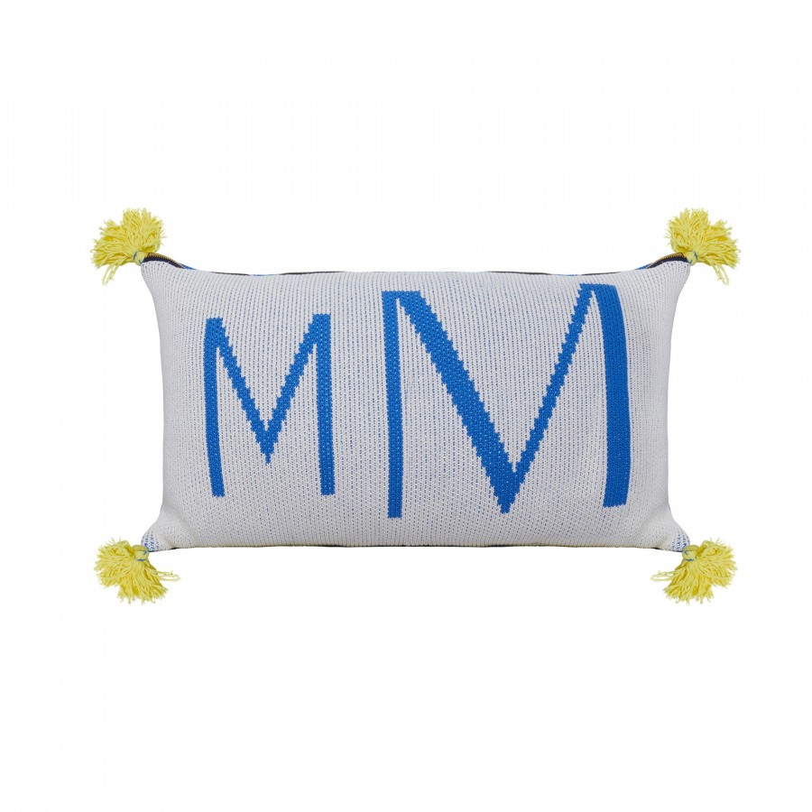 Cushion with cotton logo - KLARA