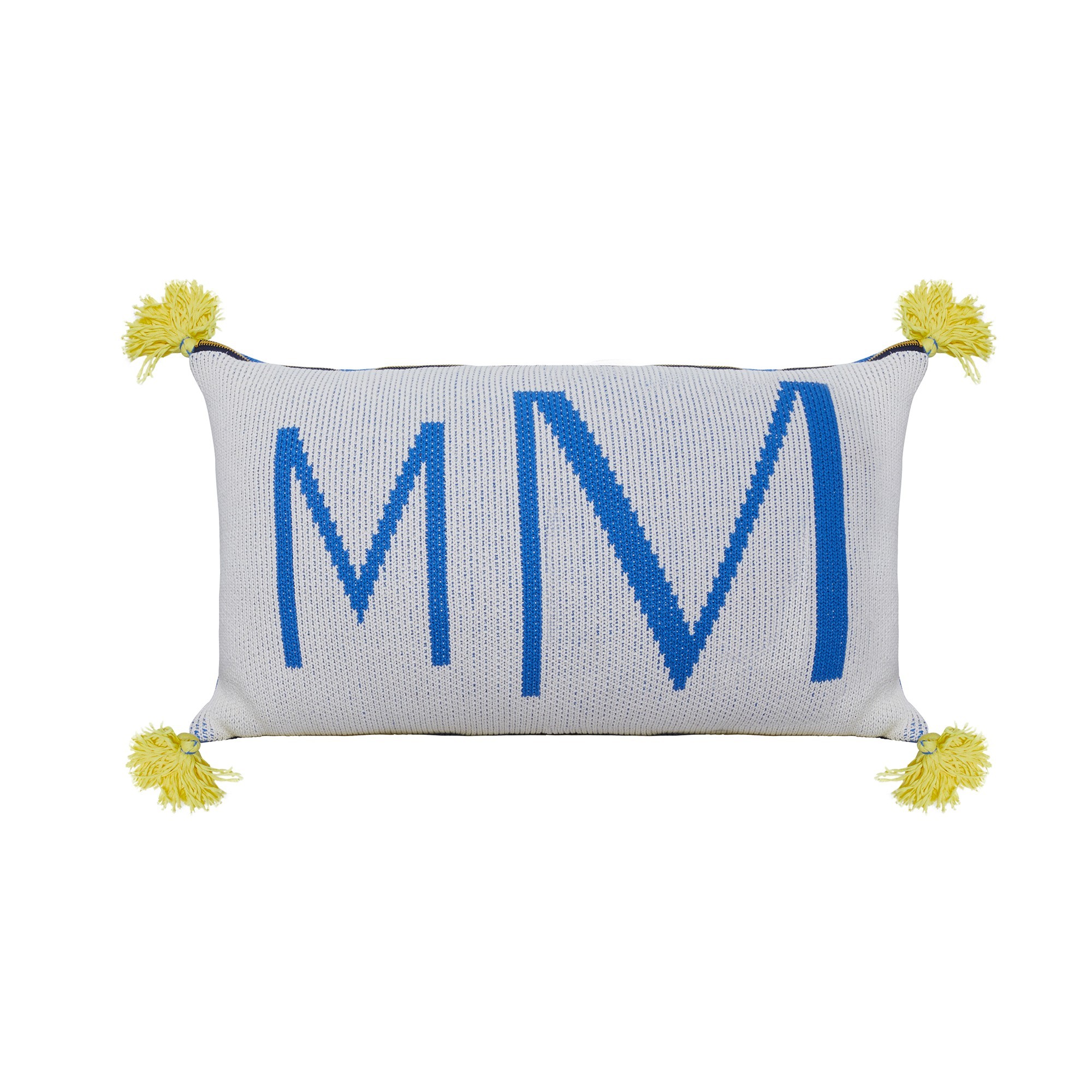 Coussin avec noeud en coton bio - Kansas