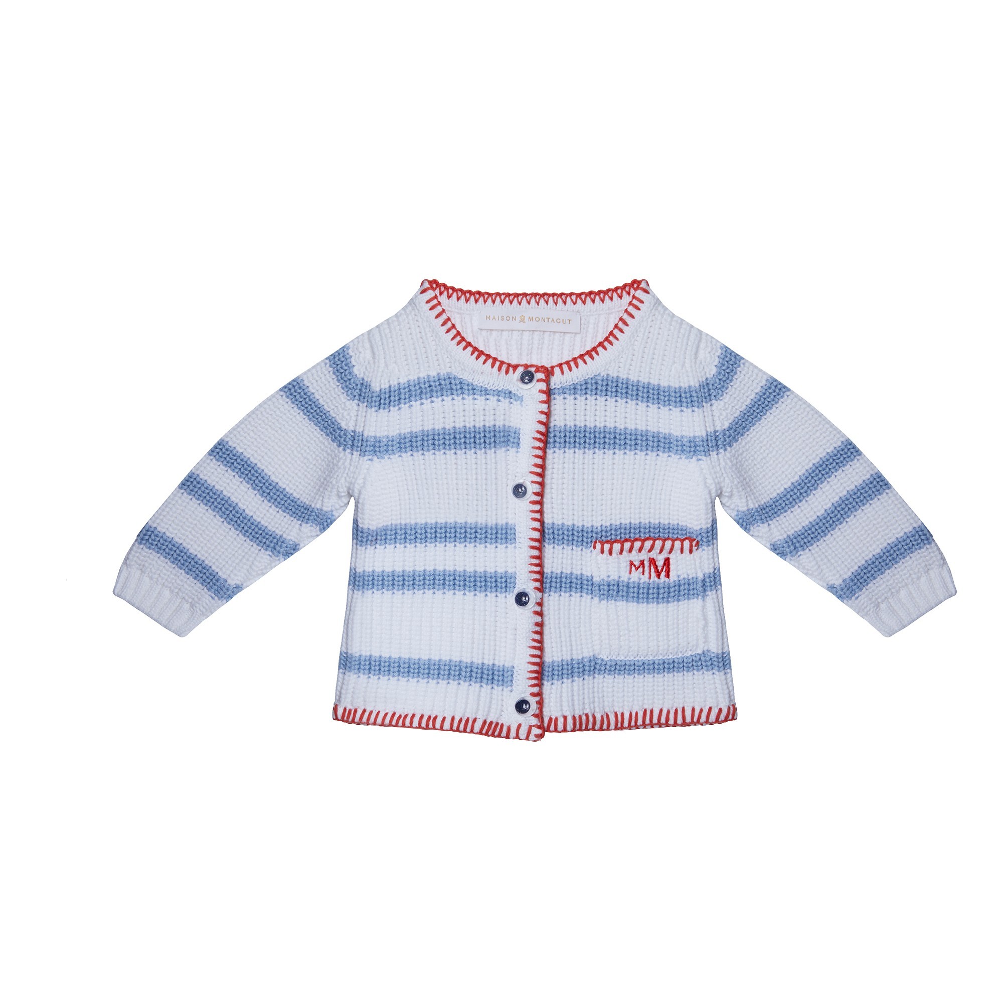 Gilet pour bébé en coton - Kent 6559 blanc mistral - 02 Blanc