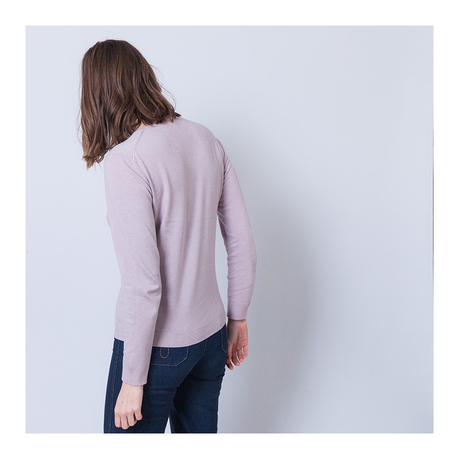 Suéter de lã com decote em V - Aristote