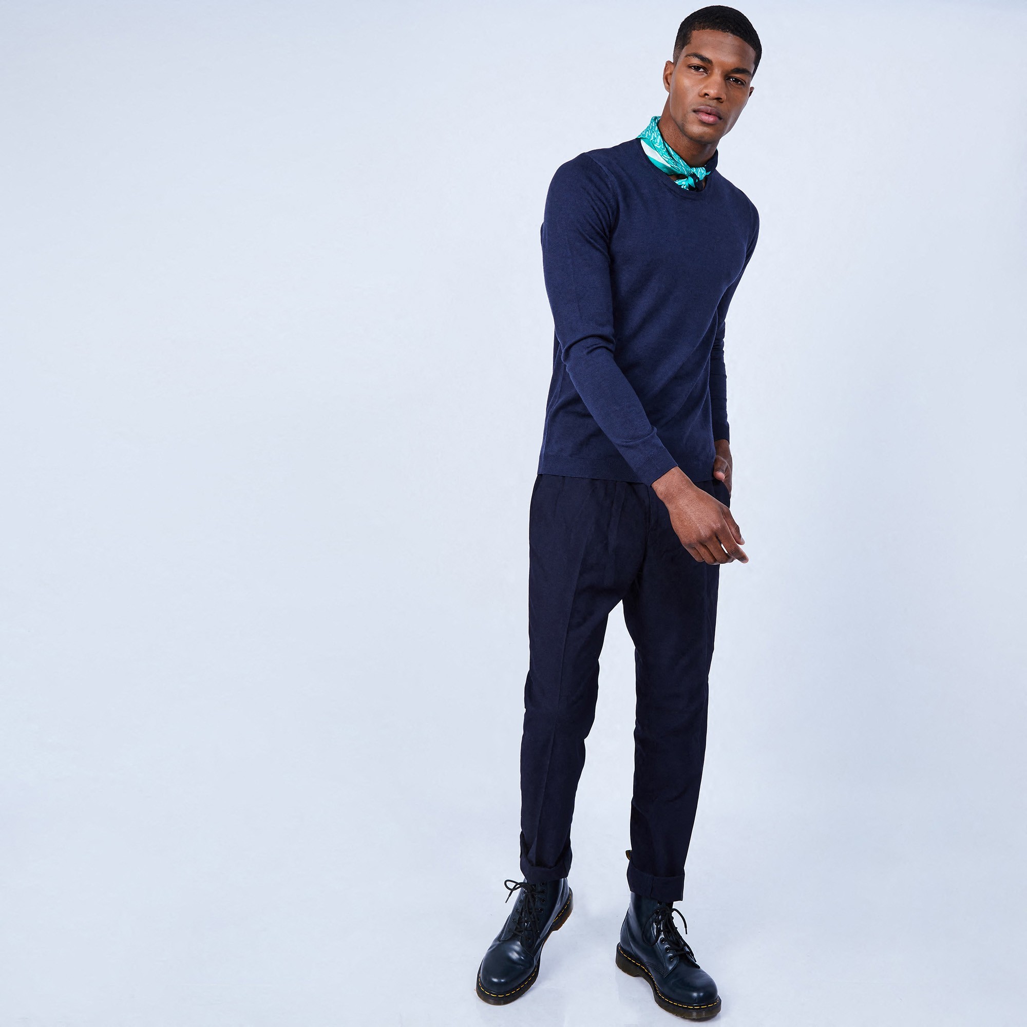 Pull col rond en laine - Luciano