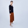 Pull col V en laine mérinos - Bahia 6640 marine - 05 Bleu marine