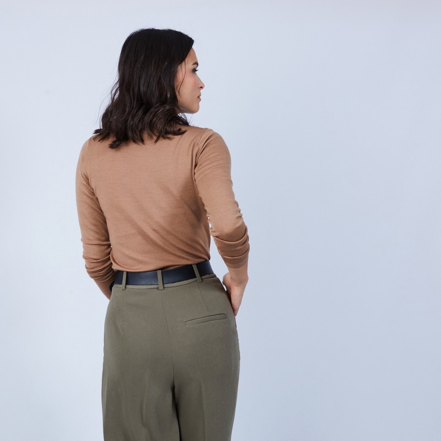 Pull col roulé en laine mérinos - Beha