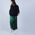 Pantalon en soie Maison Martin Morel 6749 - 21 vert foncé 
