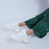 Pantalon en soie Maison Martin Morel 6749 - 21 vert foncé 