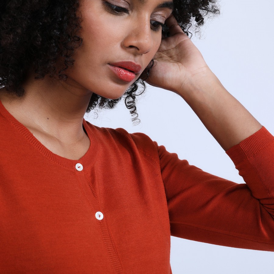 Cardigan de lã merino - Belita