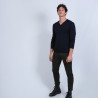 Pull col V en laine mérinos - Badyss
