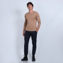 Pull col rond en laine mérinos - Bardem 6630 camel - 88 camel